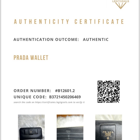 Prada Saffiano Learher Bow Zip Wallet - Picture 11 of 11